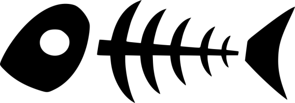 Трафарет рыбья кость