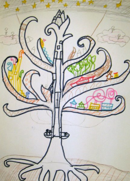 Мировое дерево рисунок для 3 класса