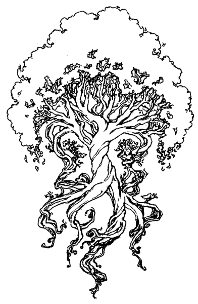 Древо жизни Иггдрасиль тату