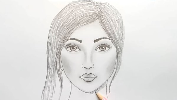 Девушка рисунок