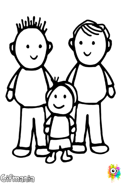 Семья в полный рост рисунок