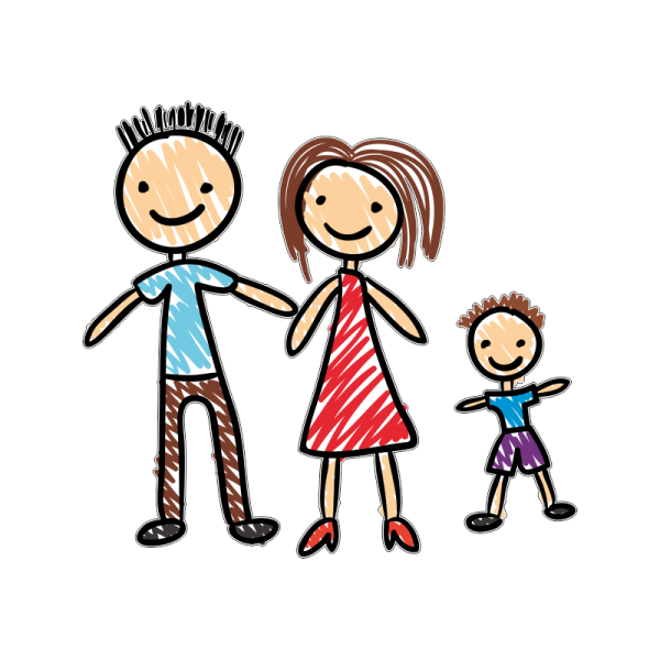 Картинка моя семья раскраска