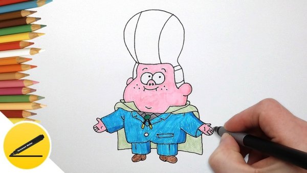 Рисунки фломастерами Гравити Фолз