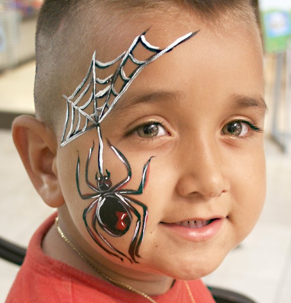 Аквагрим паук