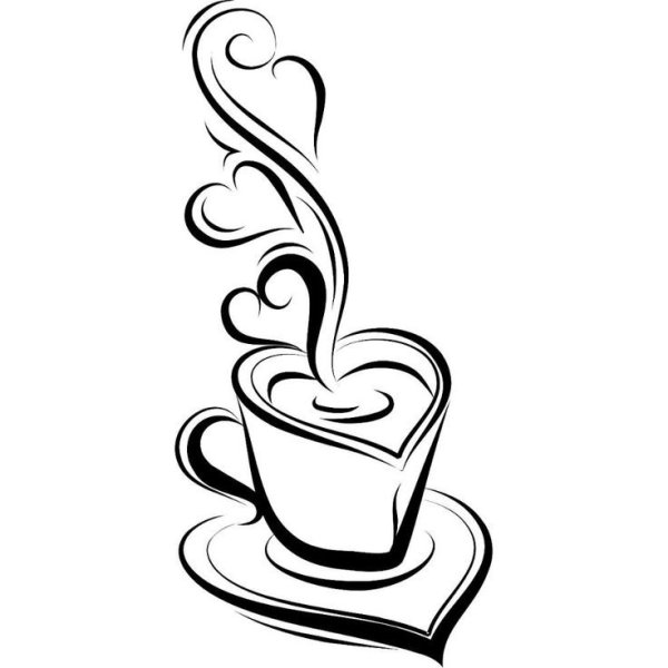 Чашка кофе рисунок