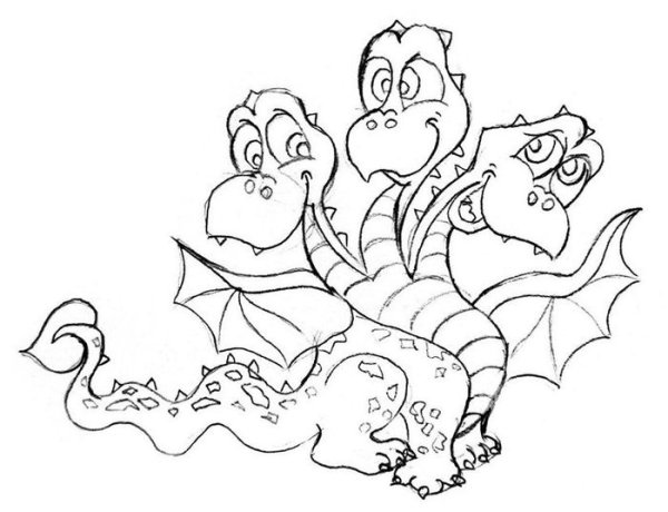 Рисование змея Горыныча