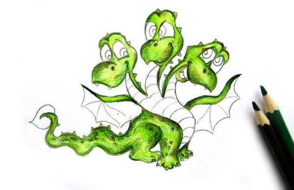 Драконы и змей Горыныч раскраска