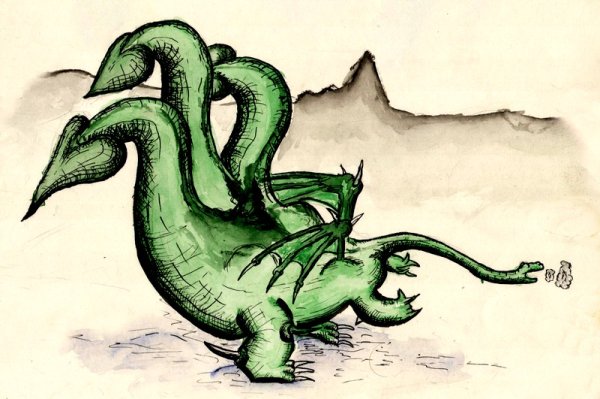 Змей Горыныч раскраска