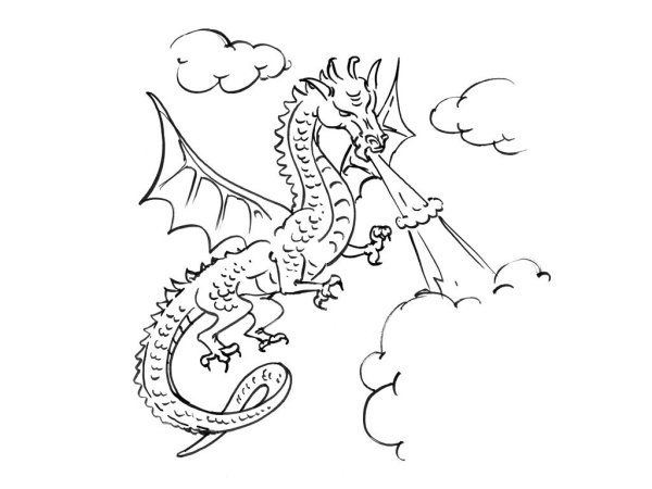 Голова змея Горыныча рисунок