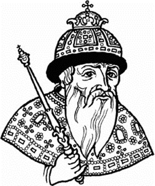 Иван Грозный портрет чб