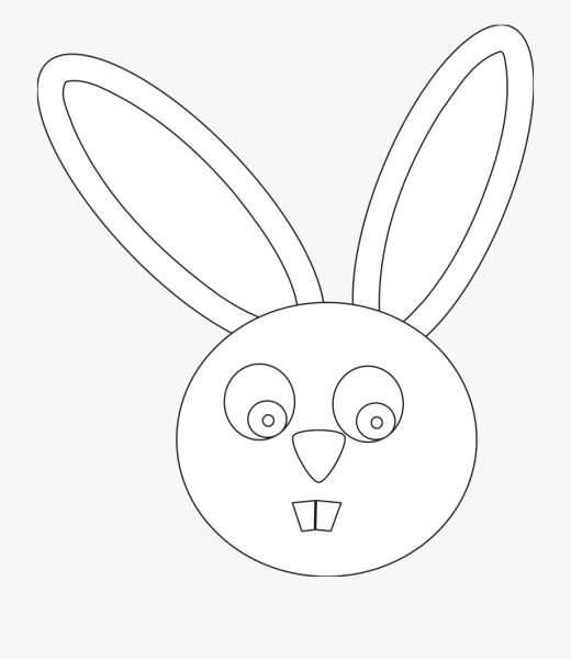 Мордочка зайчика легко