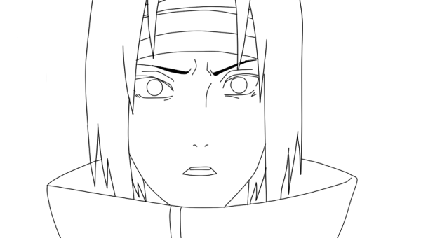 Легкие рисунки карандашом аниме Итачи