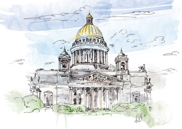 Скетч город