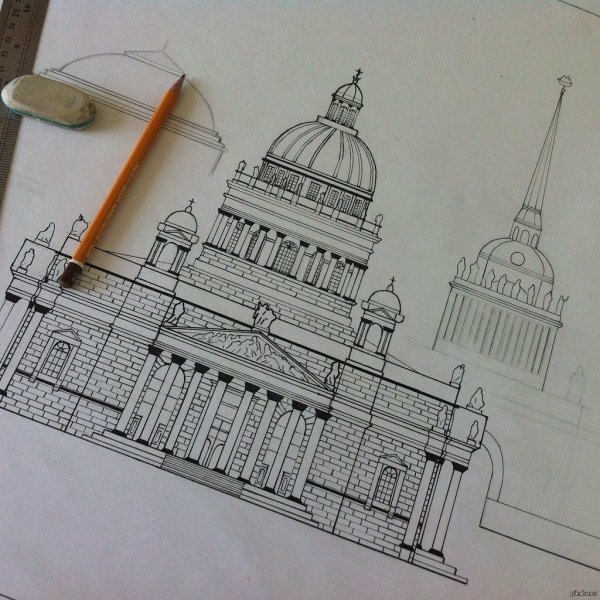 Архитектура Петербурга в графике