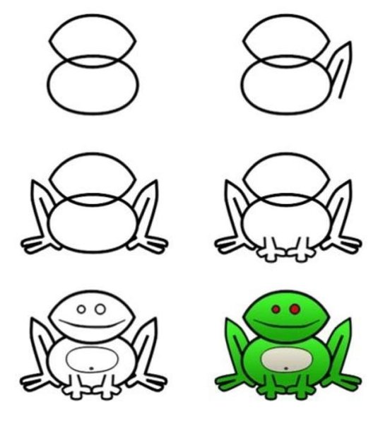 Жаба карандашом