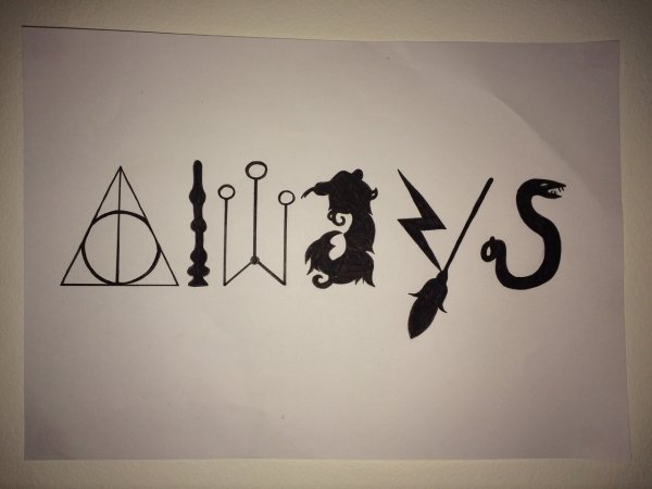 Рисунки в стиле Гарри