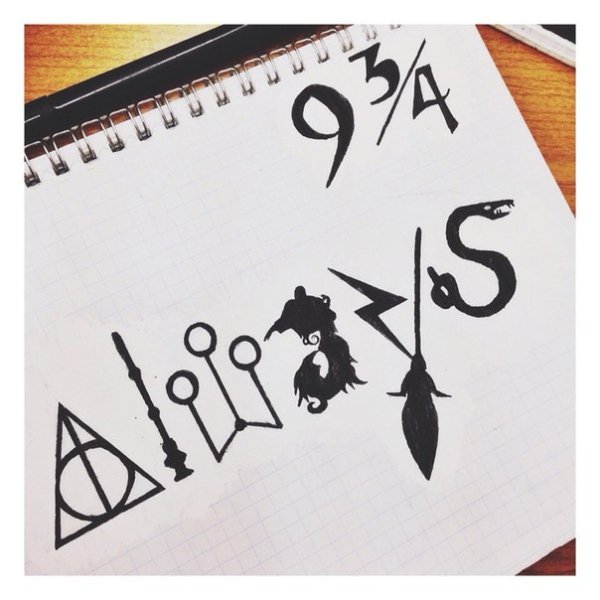 Мародеры Гарри Поттер рисунок карандашом