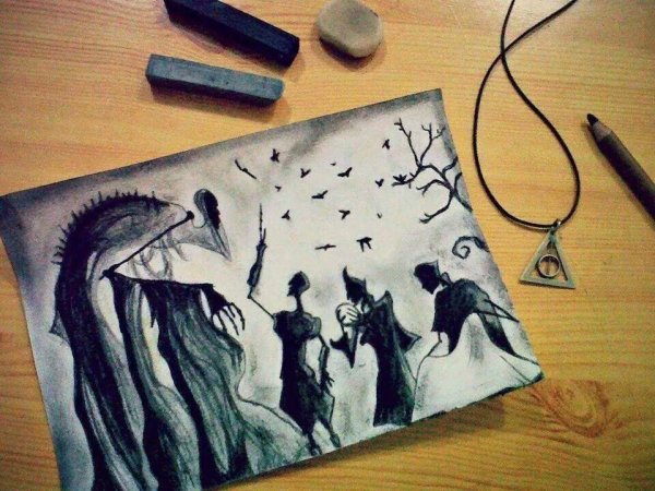 Вещи из Гарри Поттера рисунки