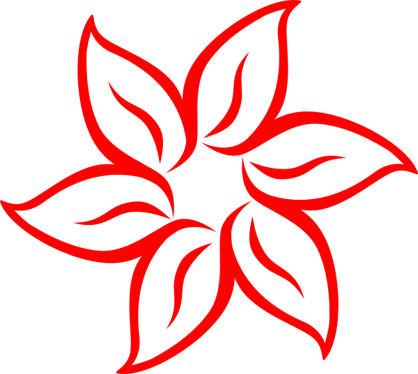 Контур цветов