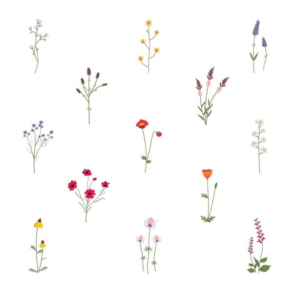 Маленькие Акварельные цветочки