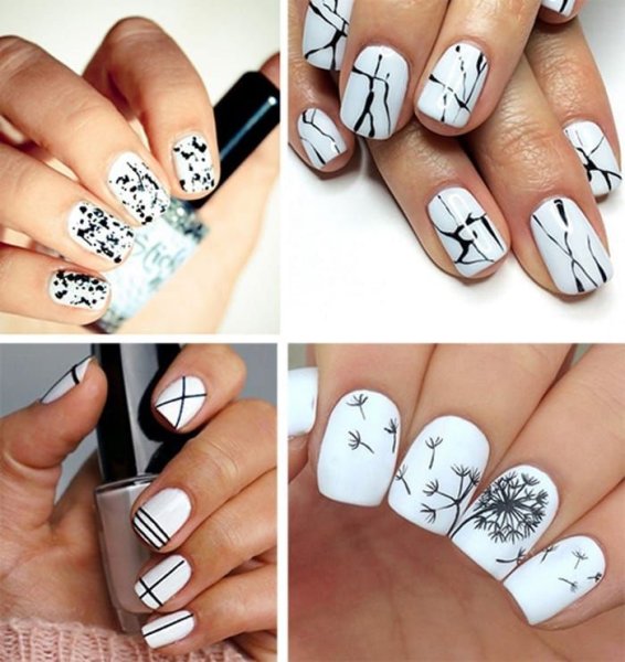 Маникюр на острые ногти