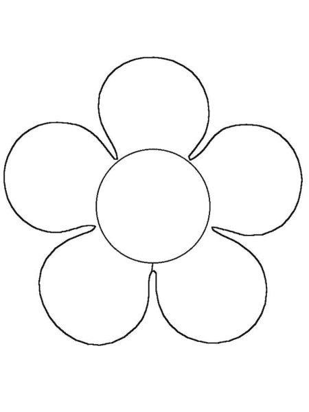 Ромашка раскраска