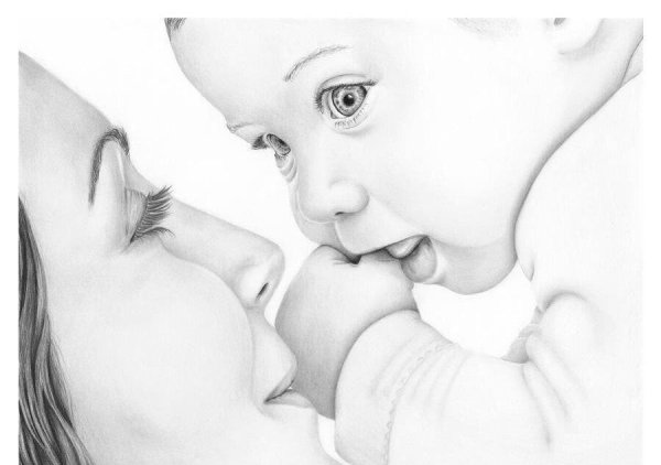 Рисунок на день матери фломастерами