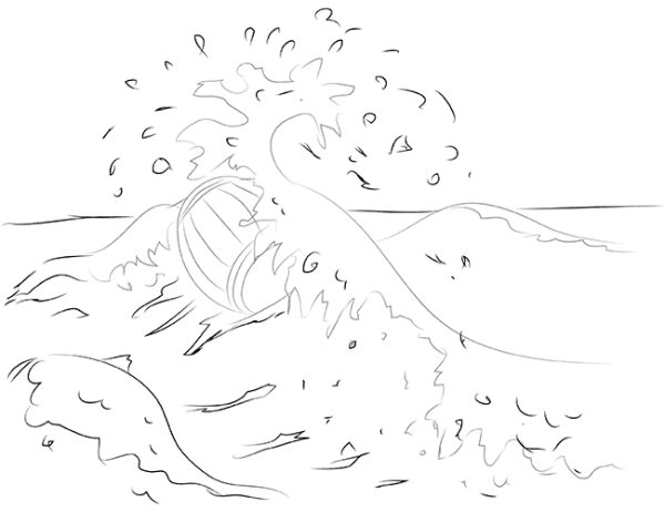 Иллюстрация к сказке Пушкина о царе Салтане для детей