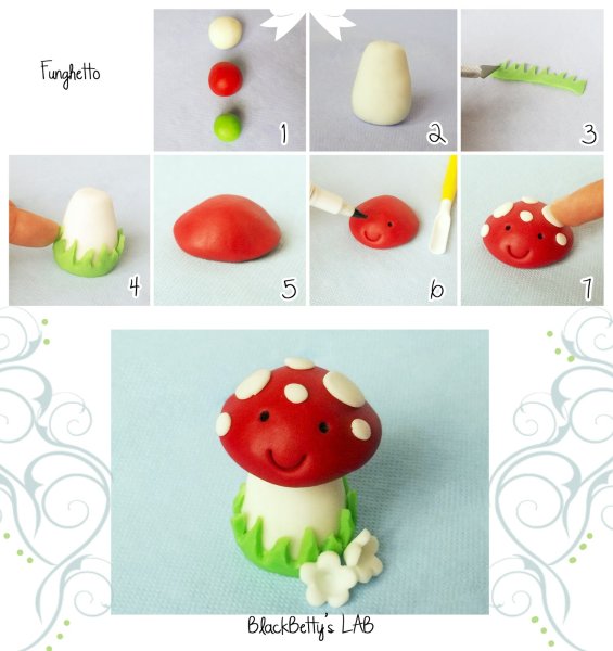 Лаландыш из пластилина