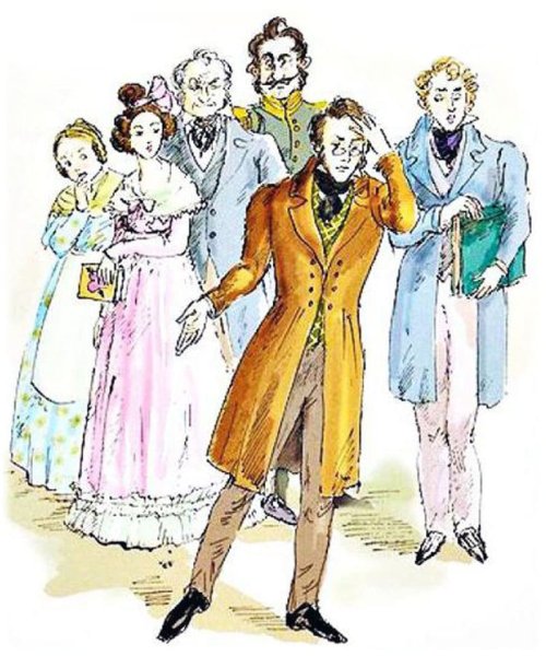 Горе от ума иллюстрации Загорецкий