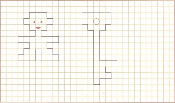 Узоры по клеточкам в тетради