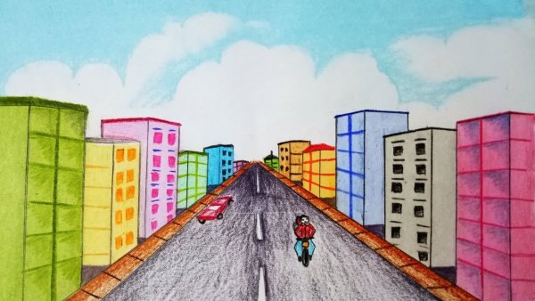 Рисование наша улица