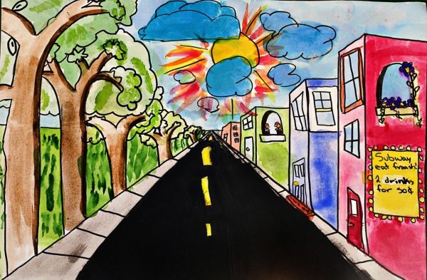 Перспектива в рисовании для детей