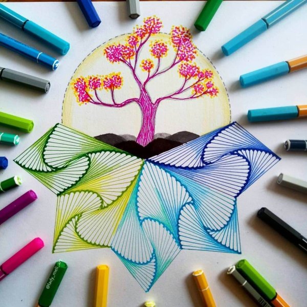 Рисунки фломастерами