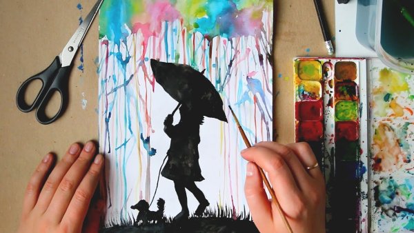 Необычная техника рисования для детей