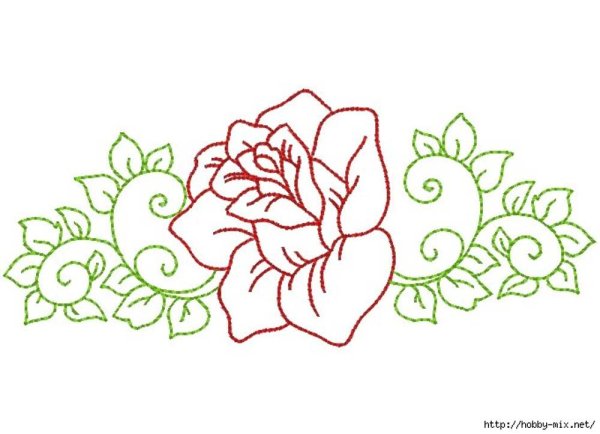 Вышивка тамбурным швом схемы и рисунки