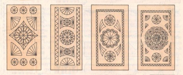 Трехгранно выемчатая резьба по дереву схемы