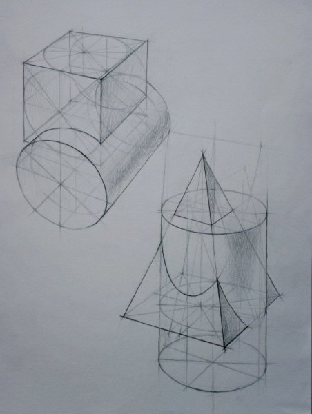 Геометрические фигуры объемные композиция