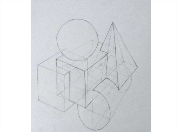 Светотень шар, конус, цилиндр, куб