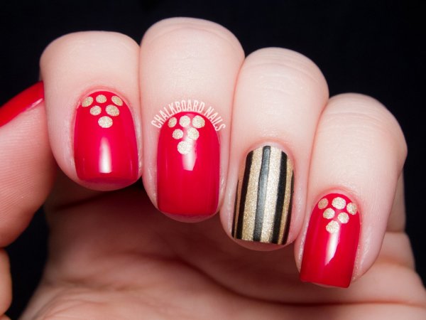 Рисунки на ногтях легкие