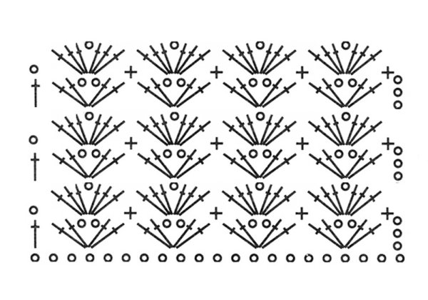 Простые ажуры крючком схемы