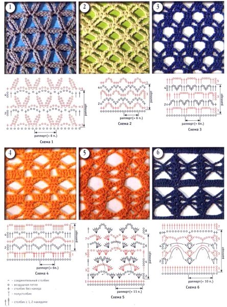 Рисунок крючком схемы
