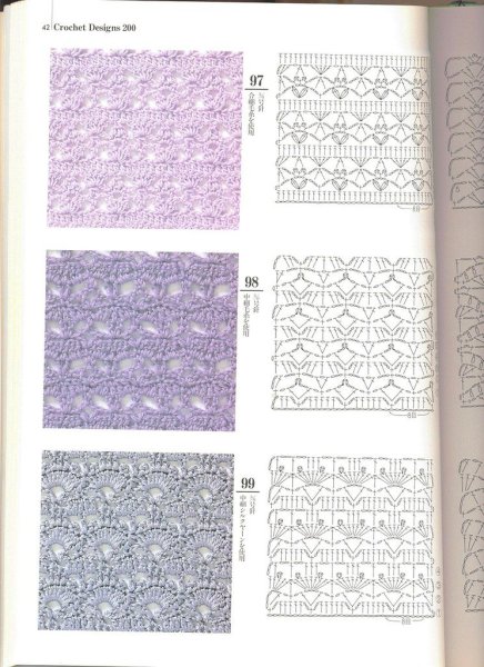 Рисунки крючком со схемами для кофточек вязания и описанием