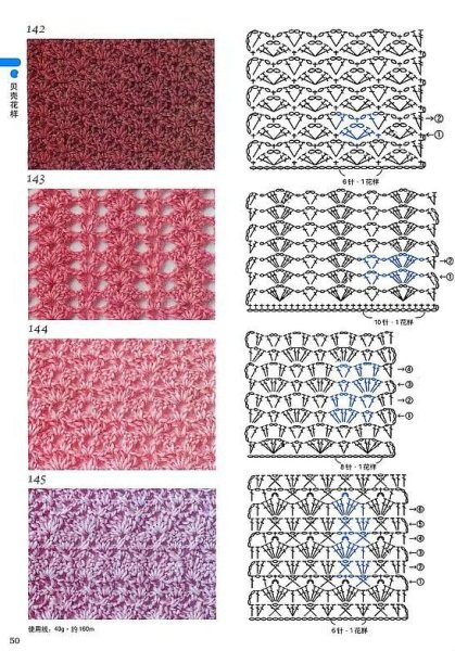 Образцы вязания крючком с описанием и схемами для начинающих