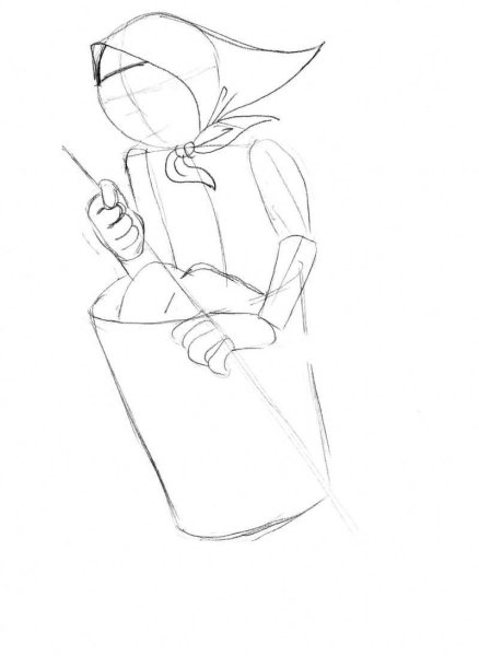 Рисунок баба Ежки