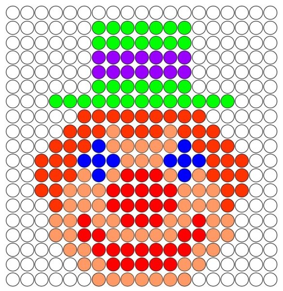 Схемы для мозаики детской круглой