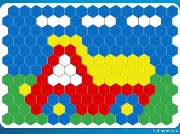 Схемы мозаики для детей