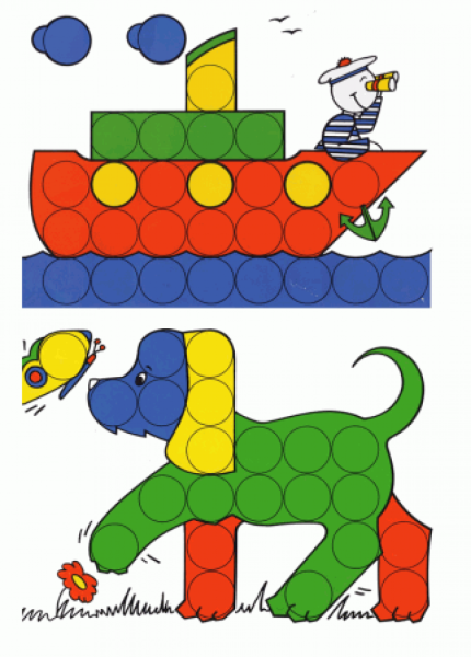 Рисунки для мозаики детской