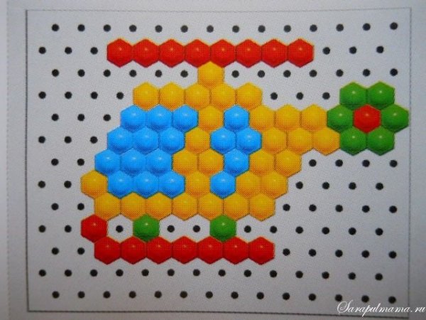 Фигурки из мозаики для детей