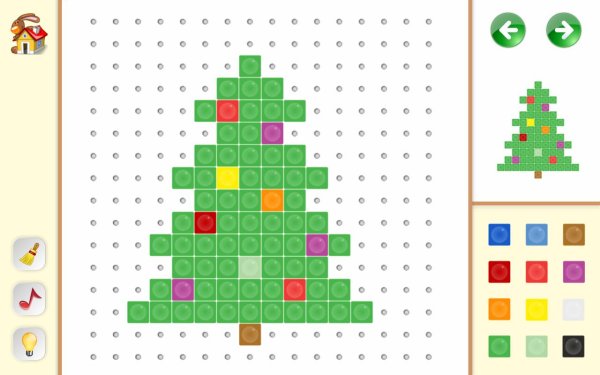 Схемы мозаики для детей 3-4
